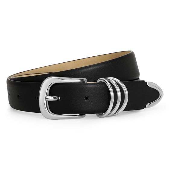 Classic Black Leather Belt – Timeless Elegance for Every Occasion