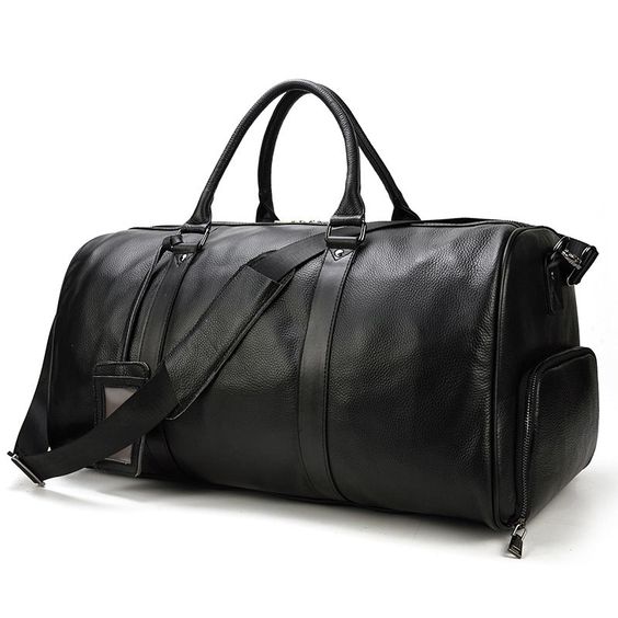 Full-Grain Leather Duffel Bag with Shoe Compartment – Where Luxury Meets Functionality