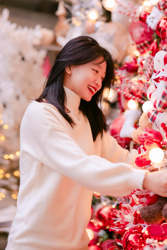 White Polo Neck Sweater